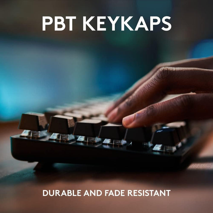 Logitech G413 TKL SE Mechanical Gaming Keyboard - Tenkeyless with Tactile Switches, PBT Keycaps, Backlit Black Aluminum Design