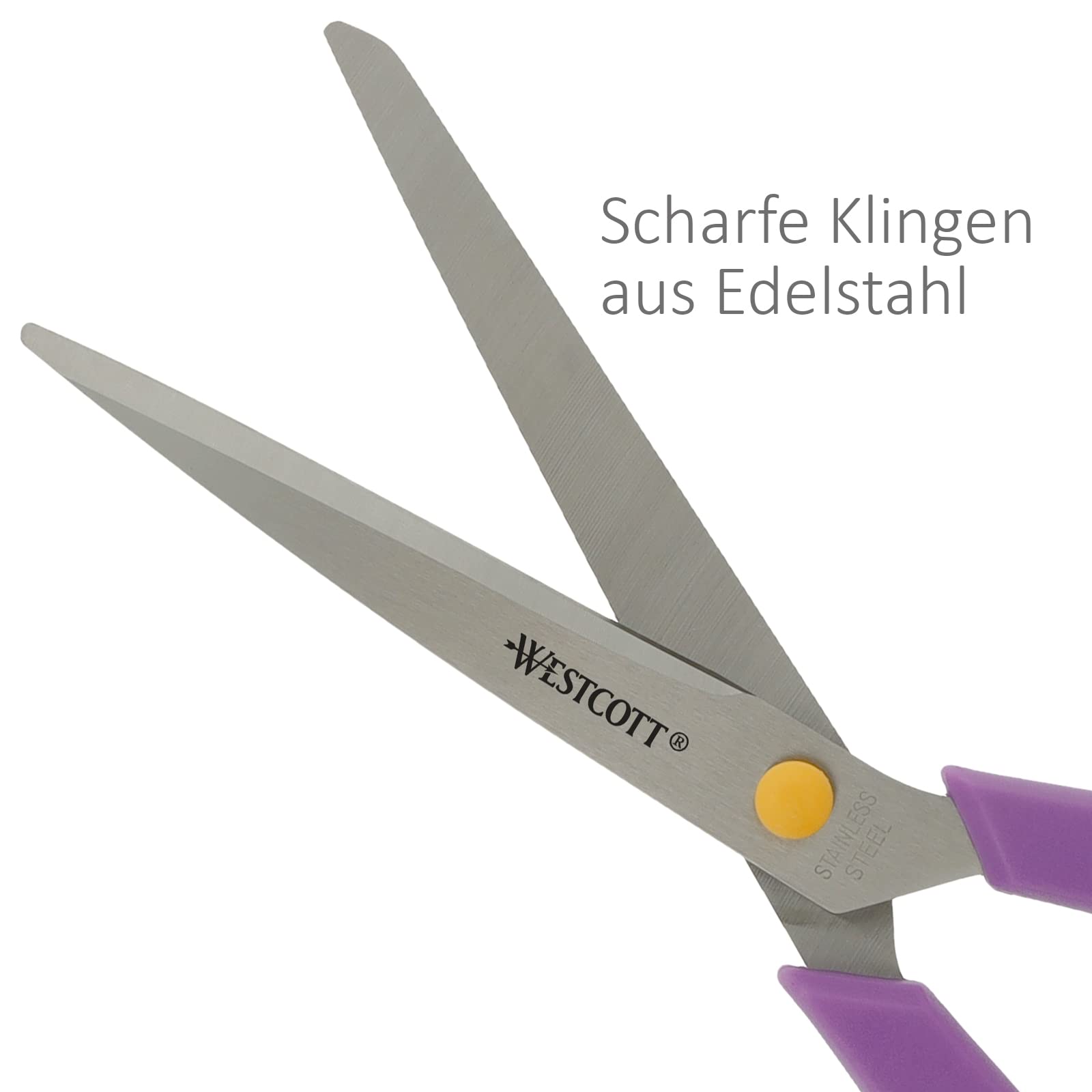Westcott Easy Grip Scissors Set - 3 Universal Sizes (13.8, 20.1, 24.7 cm) | Titanium Technology 4