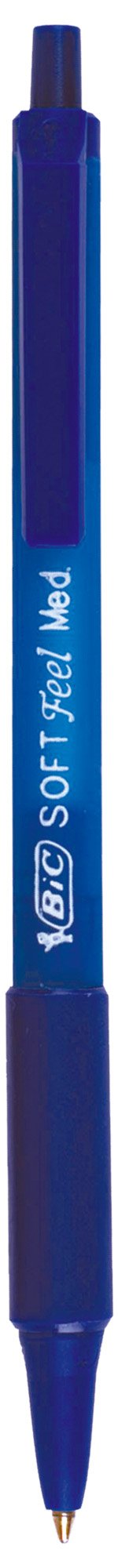 BIC Soft Feel Clic Grip Pen - Blue, Pack of 3 4