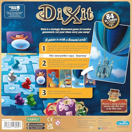 Libellud Dixit Board Game | 3-8 Players | 30-Minute Play Time | Ages 8+