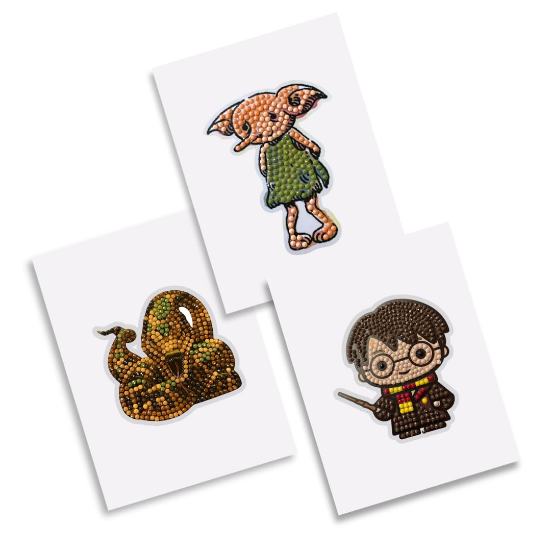CRYSTAL ART Harry Potter Sticker Pack - 3 Mystery Diamond Art Collectible Stickers 9
