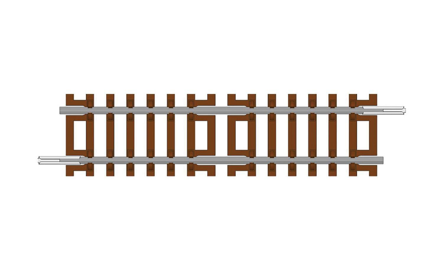 Hornby TT8012 TT Gauge Half Straight Track Piece | 83mm Length | Code 80 Compatible