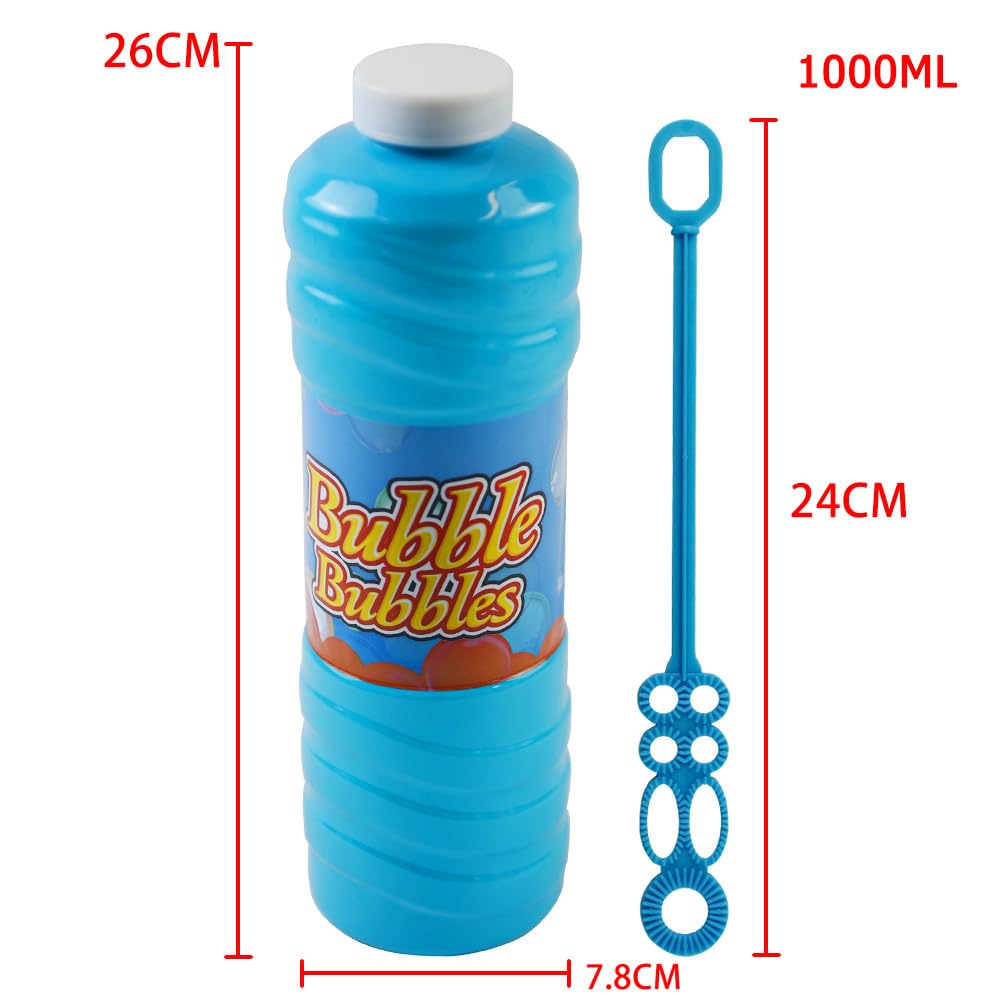 RAM ONLINE Giant Bubble Solution - 1 Litre Bottle with Wand | Ready to Use | Kid-Friendly Formula 5