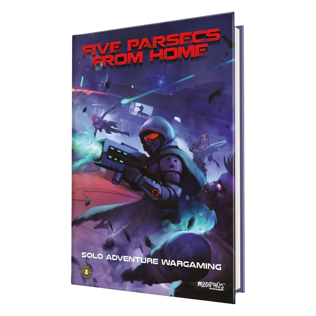 Modiphius – Fünf Parsecs von zu Hause entfernt, Solo-Abenteuer-Kriegsspiel