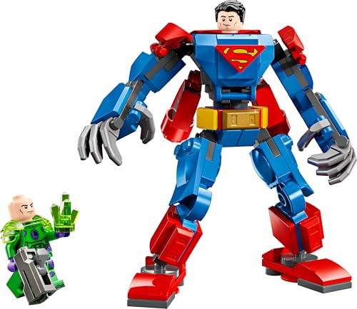 LEGO DC Superman Mech vs. Lex Luthor - Super Heroes Building Playset for Kids 6+