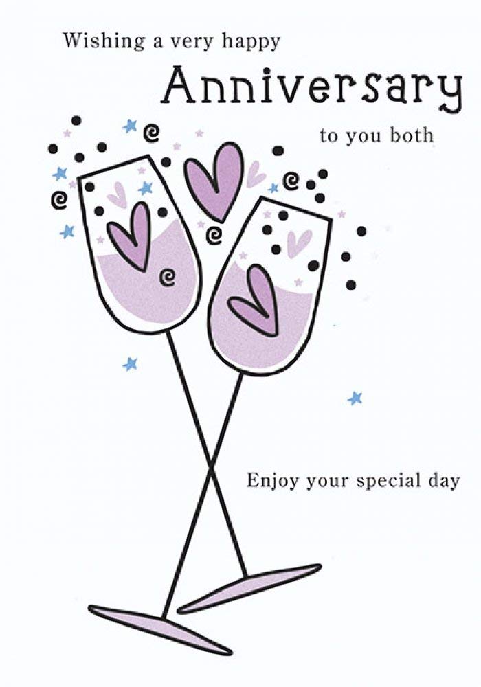 Piccadilly Greetings Blank Anniversary Card with Envelope | 7 x 5 Inches | Multicolor 1