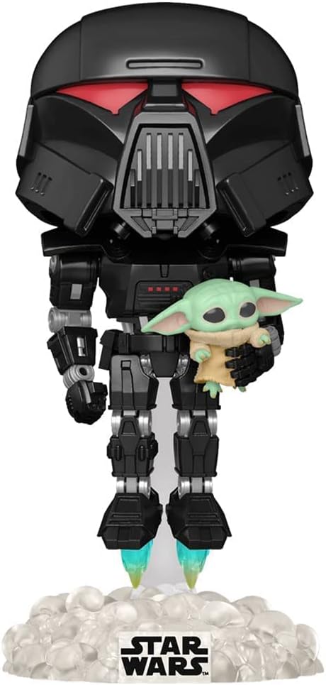 Funko STAR WARS – Wackelkopf POP Nr. 488 – Dark Trooper mit Grogu SP.EDIT.