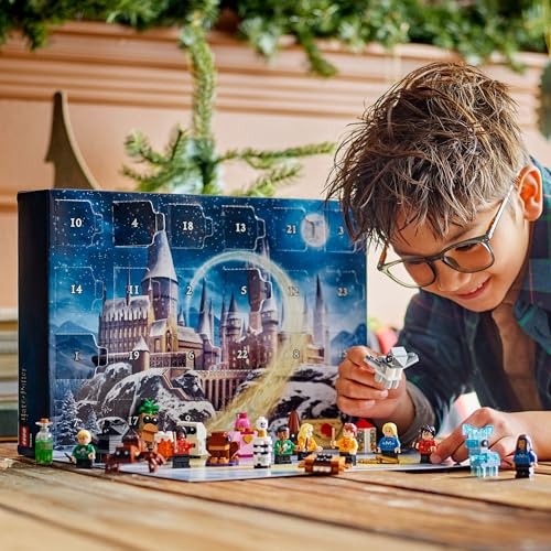 LEGO Harry Potter Advent Calendar 2025 - 278-Piece Building Set with 8 Minifigures & 6 Creatures for 7+ 8