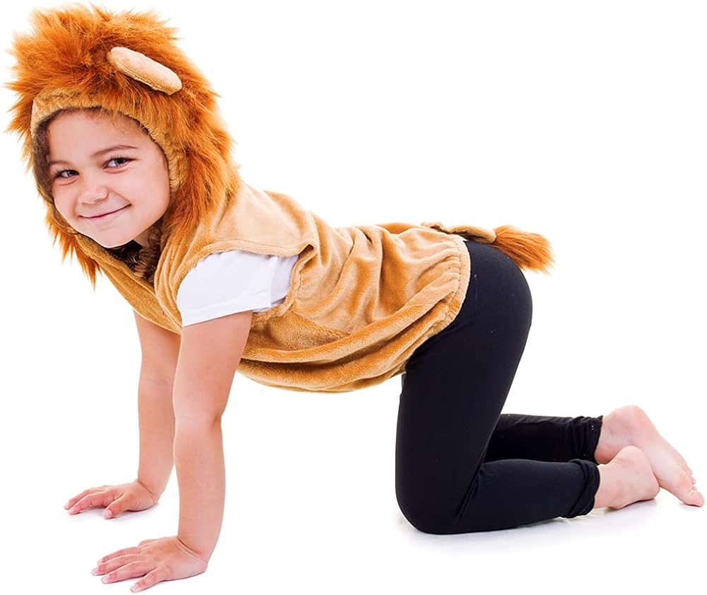 Pretend to Bee Lion Costume - Kids Unisex Zip-Up Fancy Dress for Ages 3-7 2