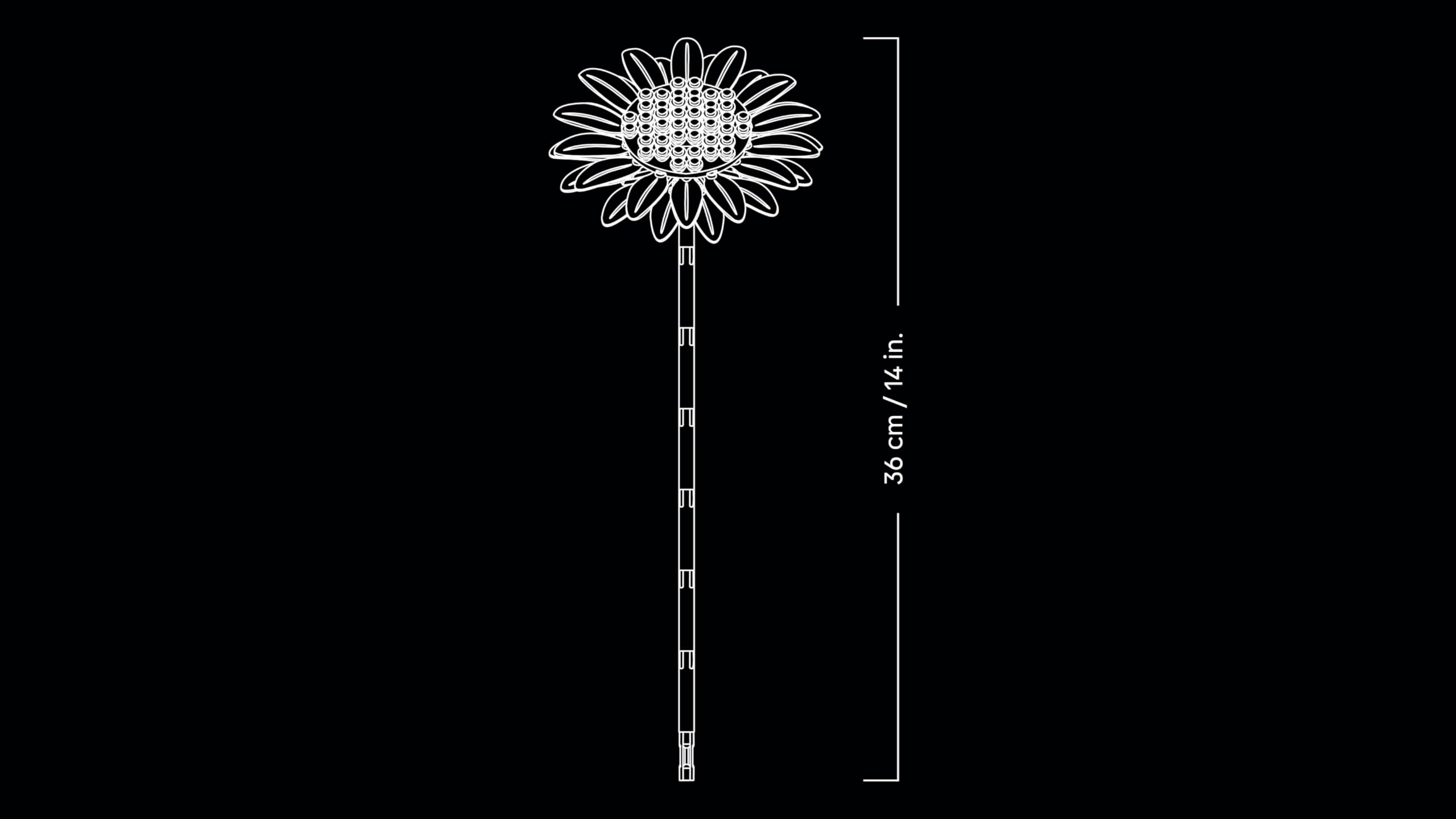 LEGO Botanicals Sunflower Bouquet Building Set 11502 | Adjustable Stems | Ages 18+ 8