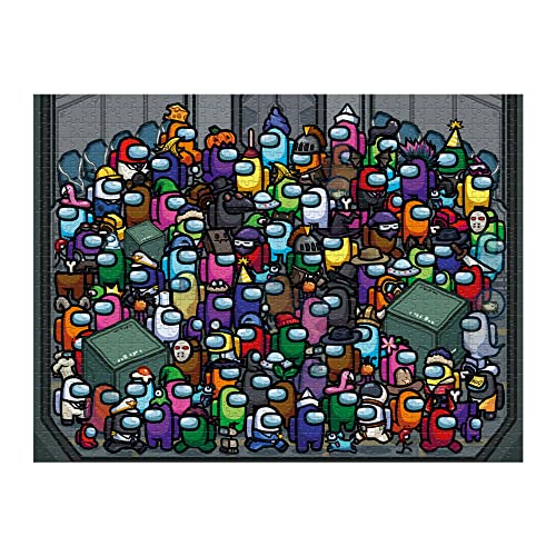 Among Us 1000 Piece Jigsaw Puzzle - Officially Licensed Crime Scene Challenge, Age 8+