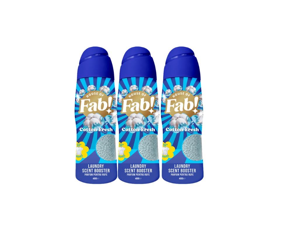 Fabulosa Cotton Fresh In-Wash Laundry Fragrance Boost Beads - Pack of 3 (400g each) 1