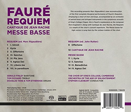 Faure, G. - Requiem (The Choir of King's College, Cambridge) [Hybrid SACD]