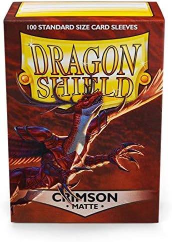 Dragon Shield Arcane Tinmen Matte Crimson 100 Protective Sleeves (ART11021)