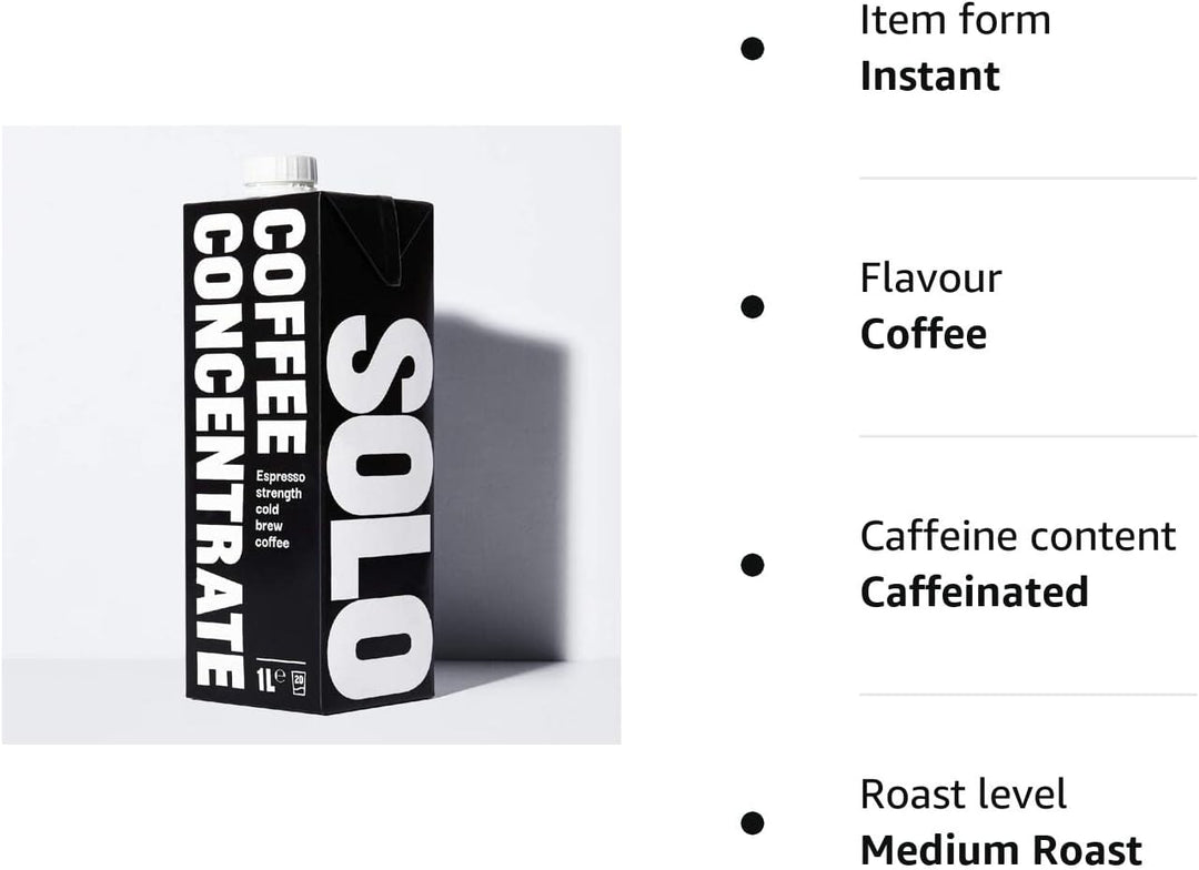 Solo Coffee - Cold Brew Coffee Concentrate | Espresso Strength | Barista Grade