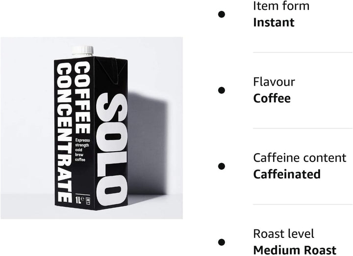 Solo Coffee - Cold Brew Coffee Concentrate | Espresso Strength | Barista Grade