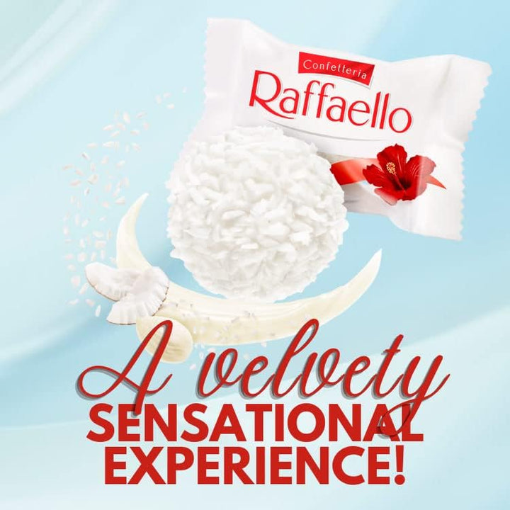 Ferrero Raffaello Pralines, White Chocolate Coconut Almond Confectionery, 400g
