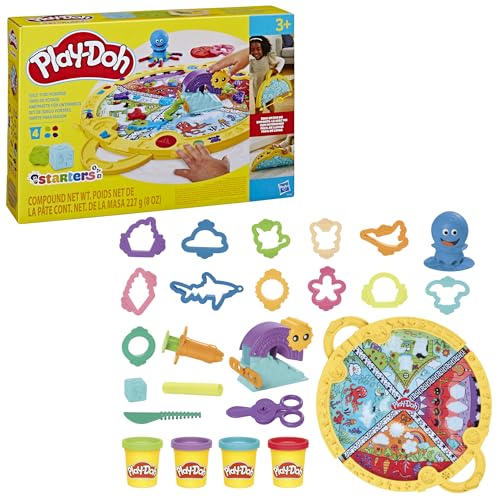 Play-Doh Fold and Go Playmat Starter Playset - Creative Arts & Crafts Toy for Kids 3+