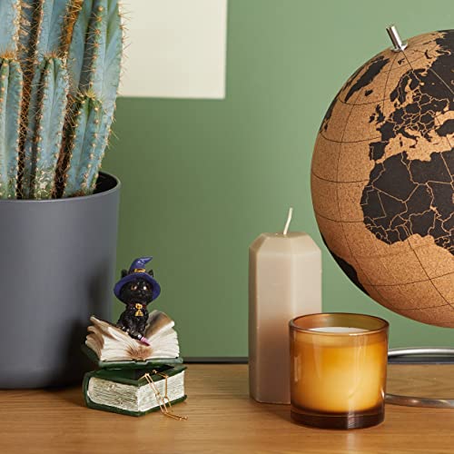 Nemesis Now Wiccan & Witchcraft - Binx Small Witches Familiar Black Cat and Spellbook Figurine Box 26