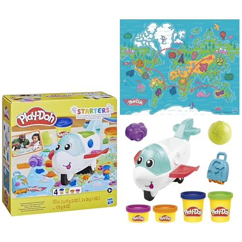 Play-Doh Airplane Explorer Starter Playset - Creative Travel-Themed Play for Ages 3+