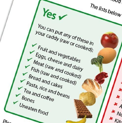 All-Green 35/40L Compostable Food Waste Bin Liners - Pack of 25 with Composting Guide