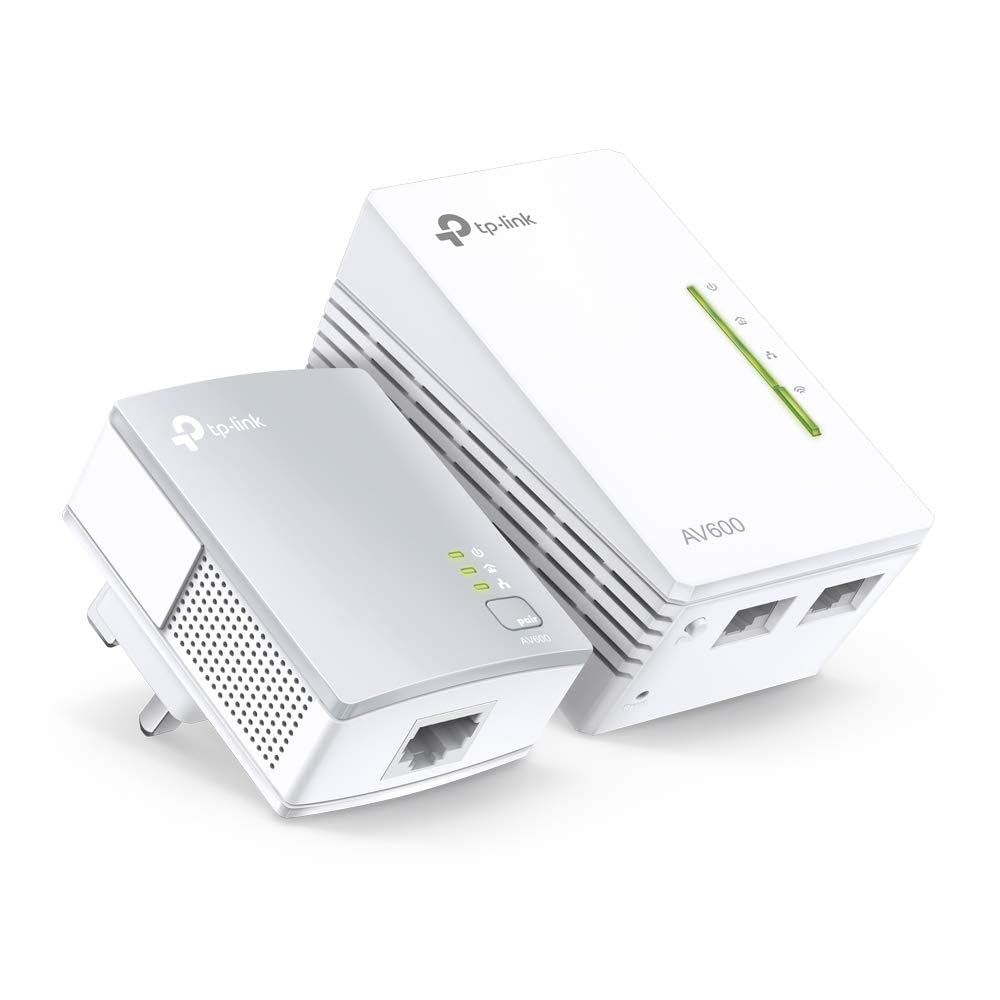 TP-Link TL-WPA4220KIT AV600 Powerline Adapter WiFi Extender Kit - 600Mbps Speeds, 300m Range, 2 Ethernet Ports, Black 2