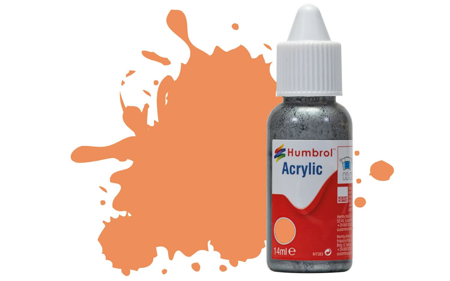 Humbrol No.61 Flesh Matt Acrylic Paint 14ml | Model Surface Primer for Plastic, Metal, Wood
