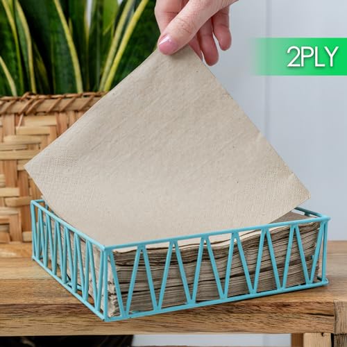 Talking Tables Table Kind 100 Pack Soft Recycled Paper Napkins Brown 2-Ply 33cm