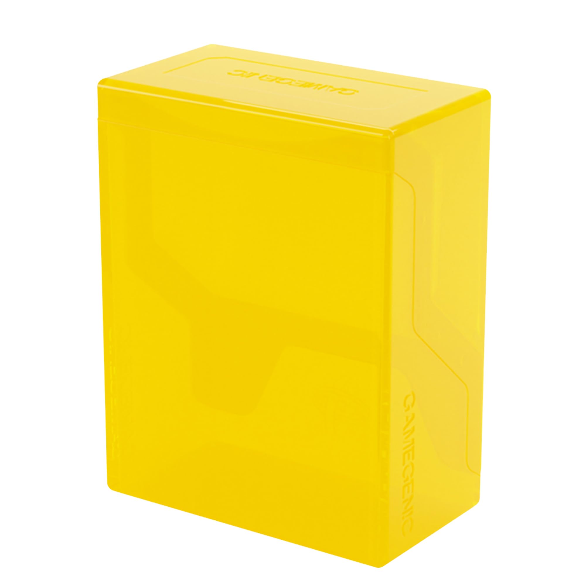 Gamegenic Bastion 50+ XL Deck Box - Compact Storage | Secure Closure | Yellow Plastic