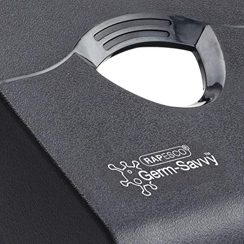 Rapesco 1631 Germ-Savvy Antibacterial HD865-P Heavy Duty 2-Hole Punch | 50+ Sheets | Black 6