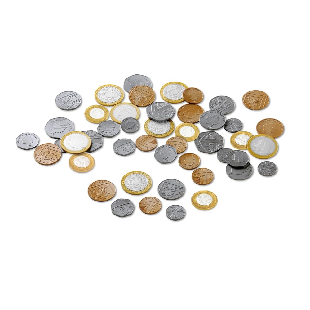 Learning Resources Bulk Play Money Pack - 700 Plastic UK Coins for Ages 3-7 3