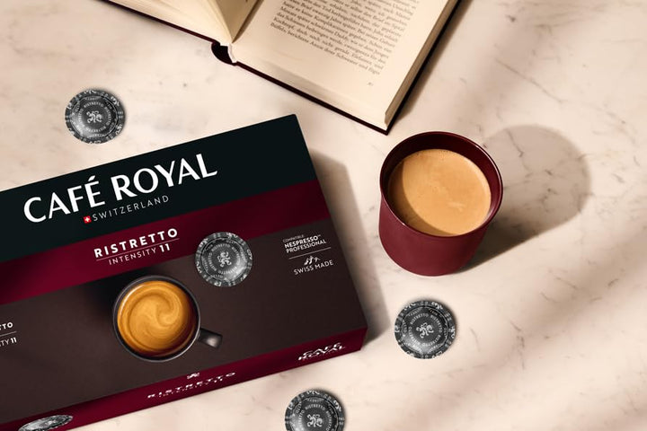 Café Royal Professional Pads, Ristretto, 50-Pack Nespresso Compatible, 100% Arabica, Rainforest Alliance Certified