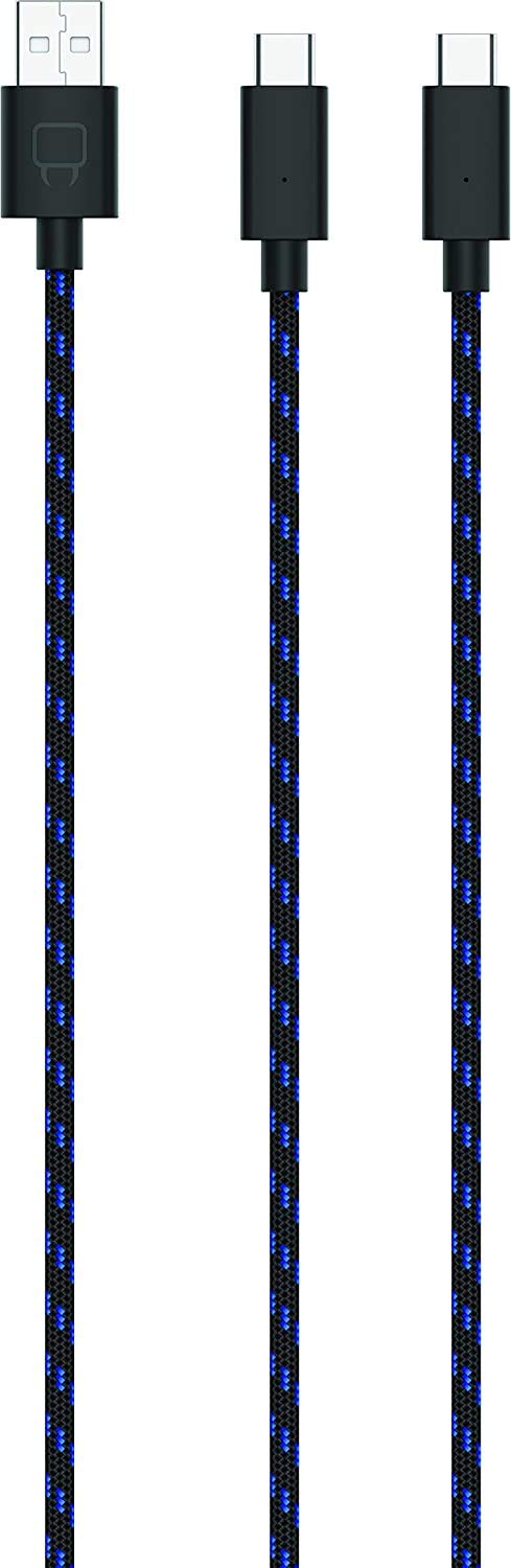 Venom Dual Play & Charge Cable - 3m Braided USB-C for PS5 | Charges 2 Controllers Simultaneously 3