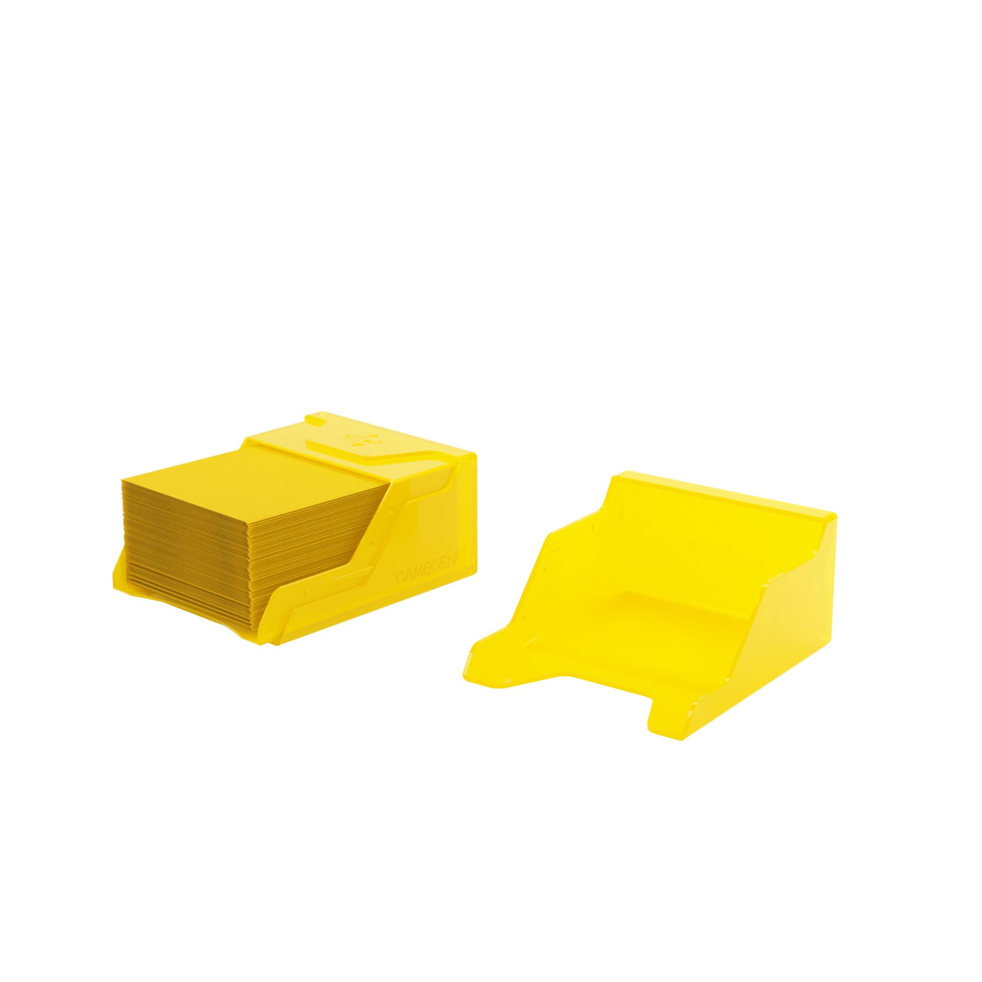 Gamegenic Bastion 50+ XL Deck Box - Compact Storage | Secure Closure | Yellow Plastic