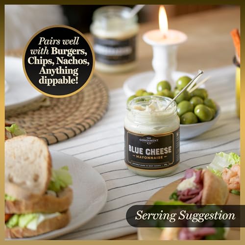 The Condiment Company Blue Cheese Mayonnaise 190g - Creamy Stilton & Cambozola Mayo 6