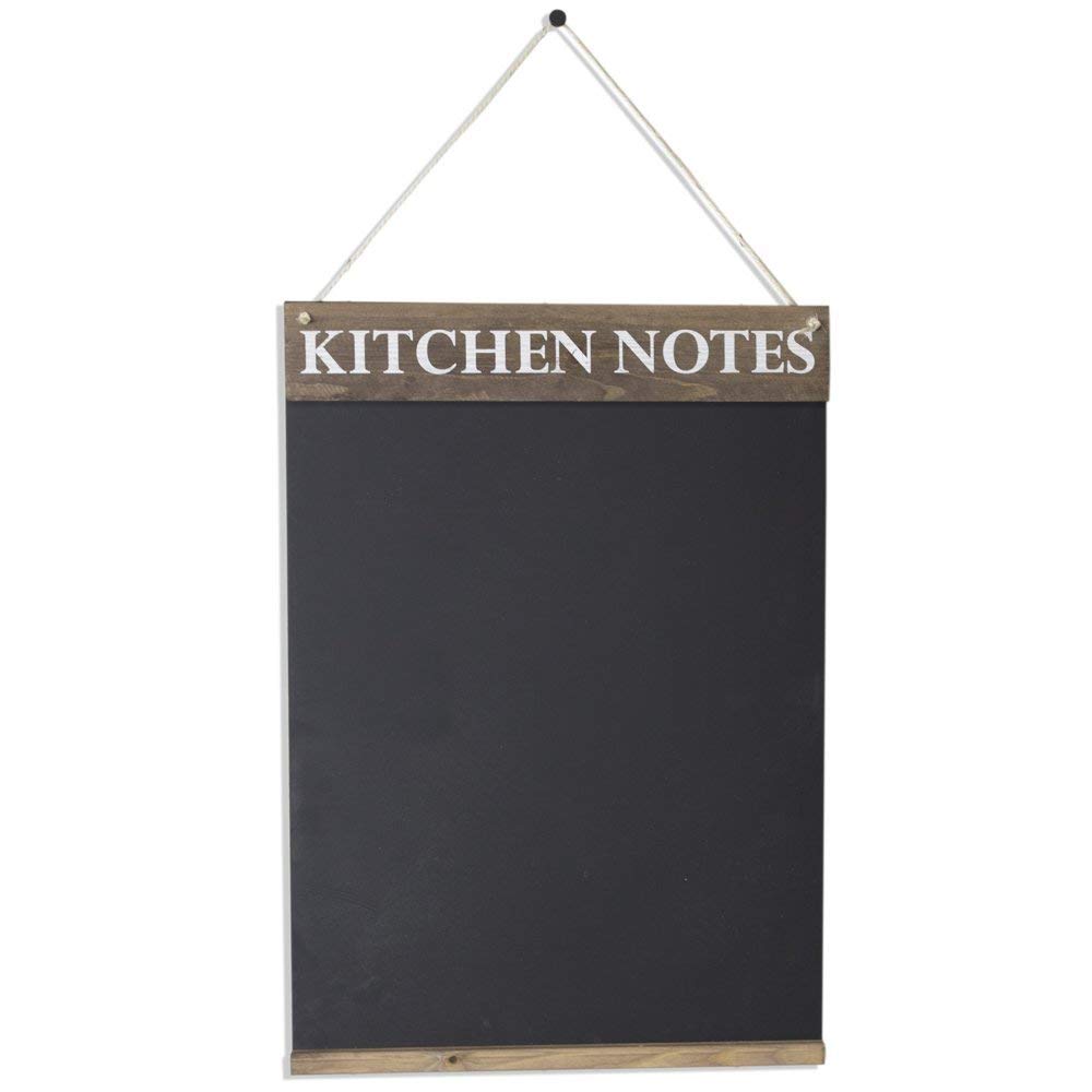 Chalkboards UK WC643RB Kitchen Notes Chalkboard | Wood, Rustic Brown | 42 x 3 cm