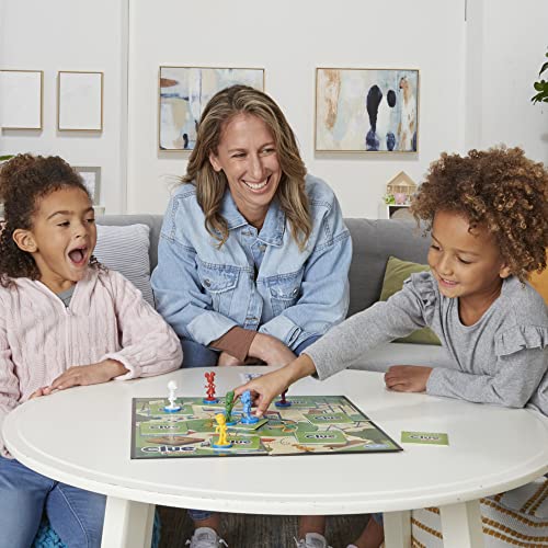 Hasbro Gaming Cluedo Junior Board Game, 2-in-1 Detective Game for Kids 4+ Years, Double-Sided Gameboard for 2-6 Players