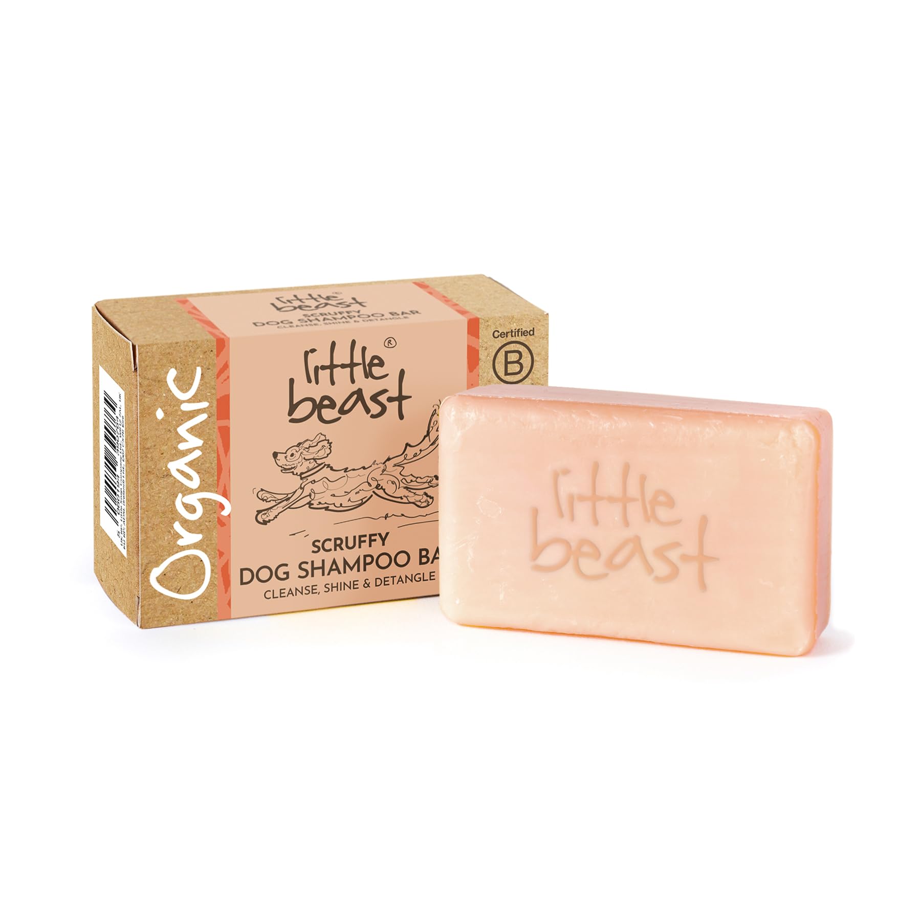 LITTLE BEAST Scruffy Dog Shampoo Bar - Detangles & Deeply Conditions | Citrus Scent | 100g 2