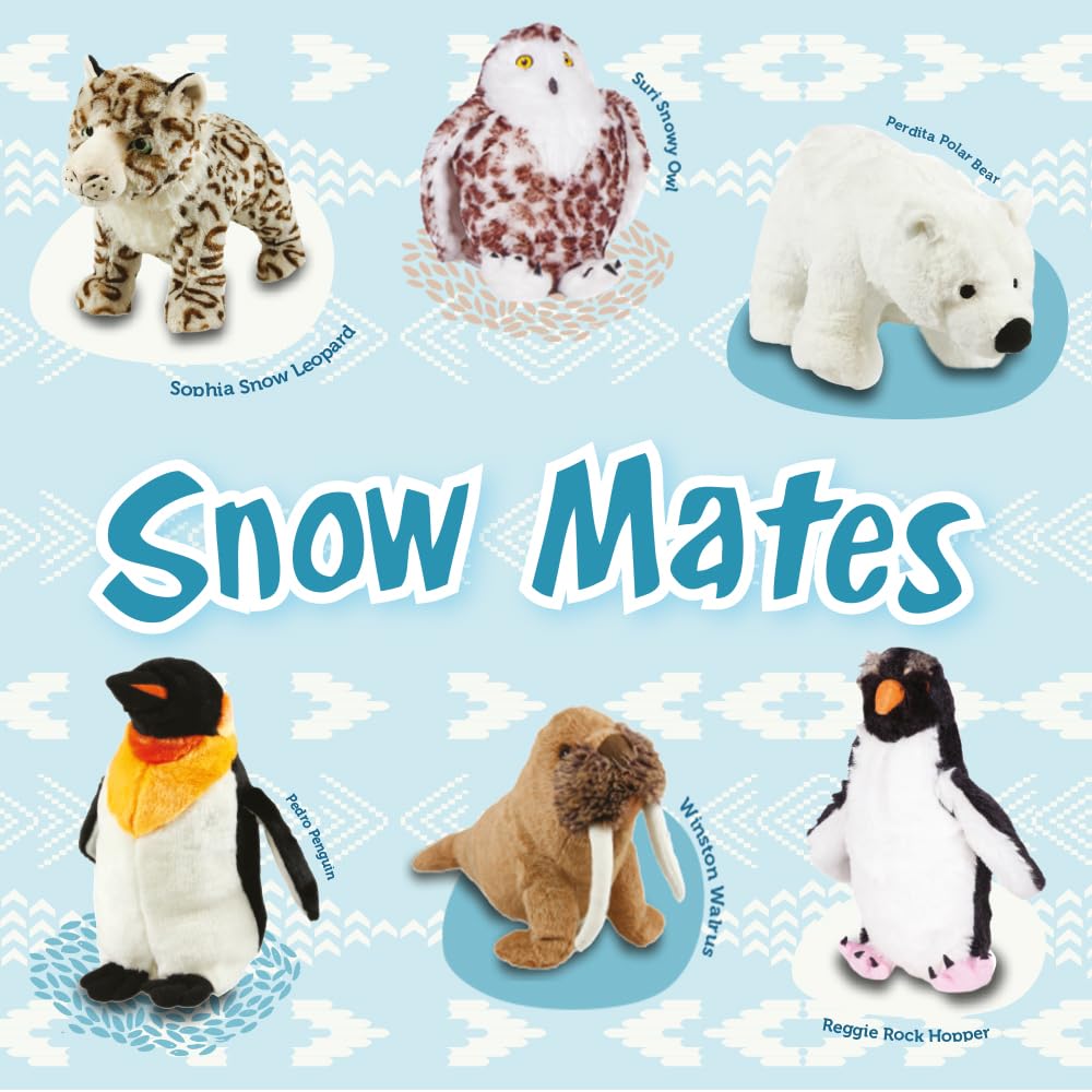 Animal Instincts Snow Mates Perdita Polar Bear Squeaky Plush Dog Toy | Small Size | Machine Washable 5