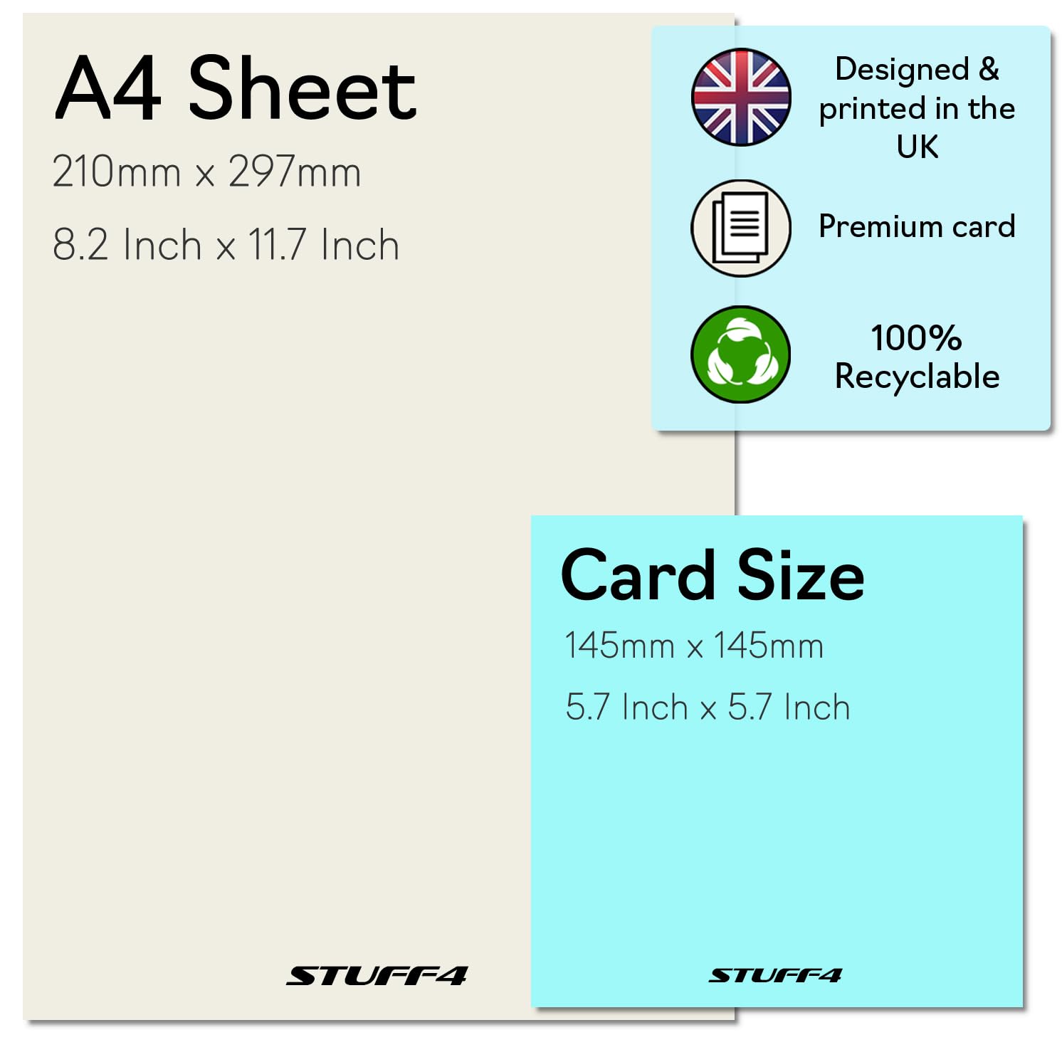 Stuff4 Funny Leaving Card for Colleagues Men Women - Off You F*ck Then | Blank Inside | 145mm x 145mm 6