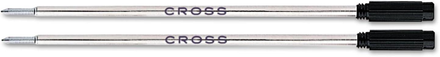 Cross Kugelschreiber-Mine – mittlere schwarze Tinte (8513-2), 2 pro Karte