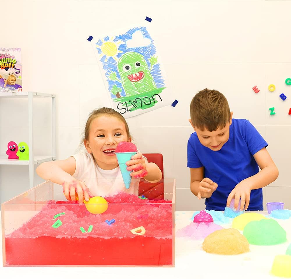 Gelli Baff Red from Zimpli Kids, Turns water into thick, colourful goo, Christmas Craft Kit, Xmas Gifts for Boys & Girls