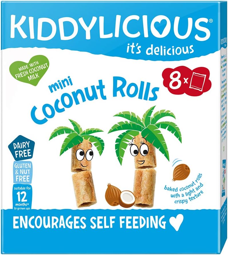 Kiddylicious Mini Coconut Rolls - Natural Snacks for Kids, Pack of 40 2
