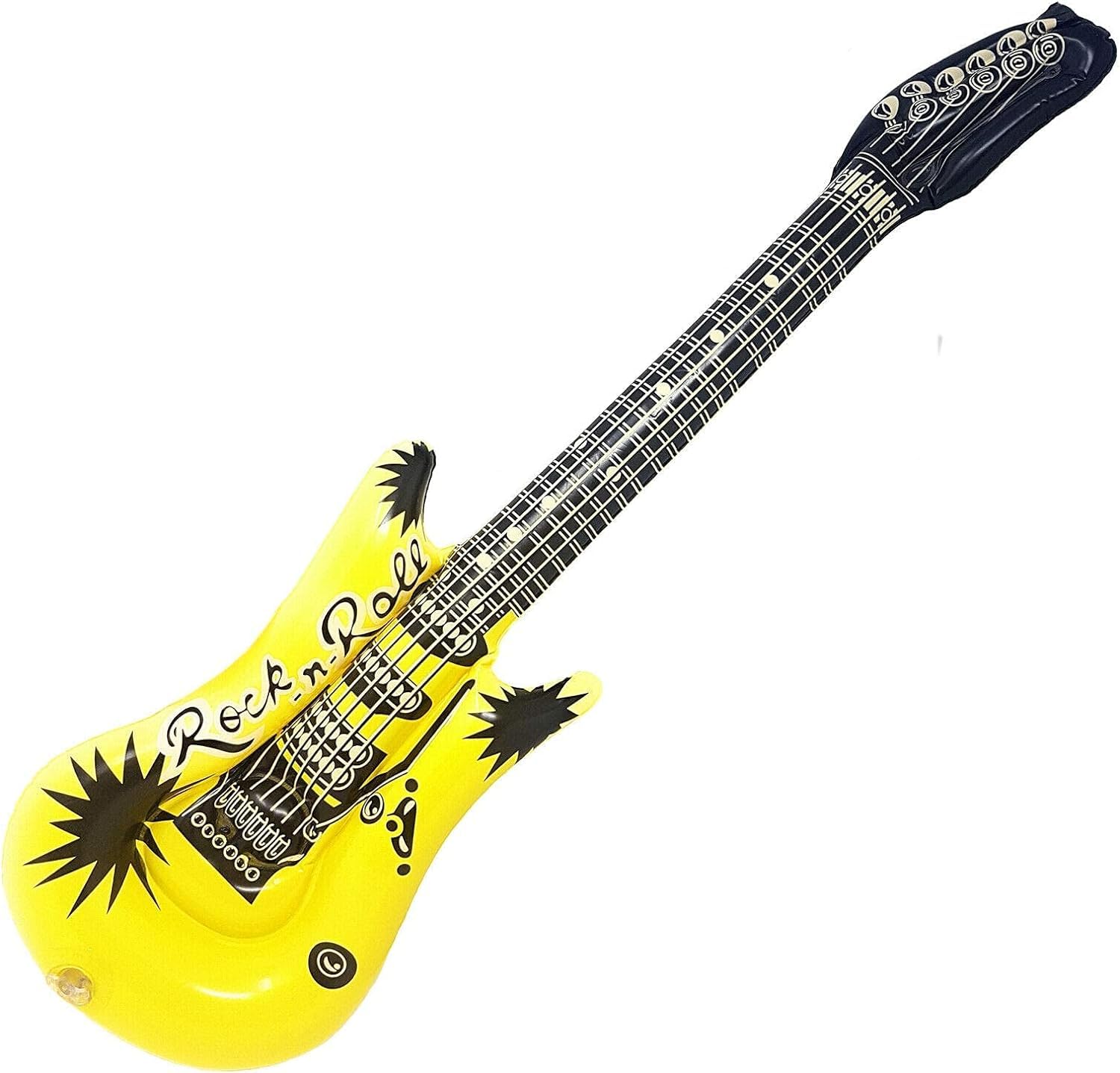 SHATCHI 5Pcs Inflatable Guitar Toy for Kids - 90cm Rock Star Party Favor 2