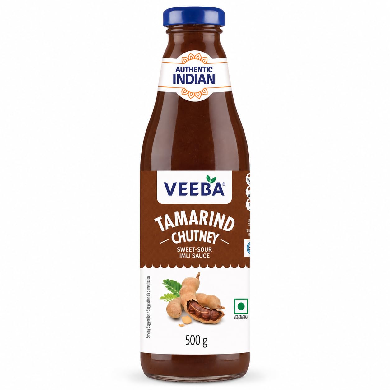 Veeba Tamarind Chutney - Sweet & Tangy Indian Flavor for Snacks | 500g 1