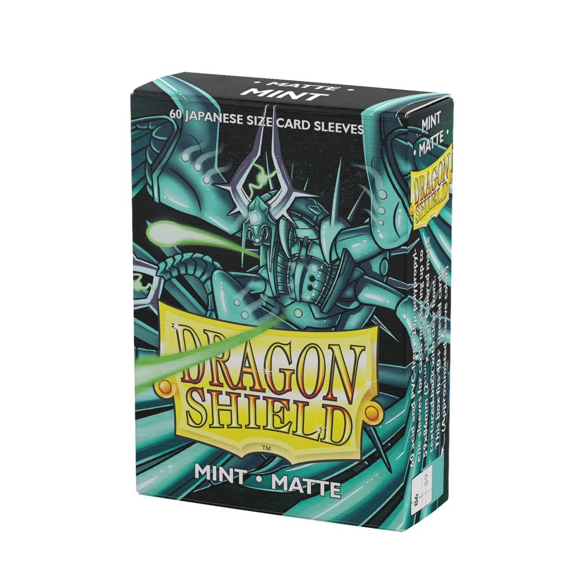 Dragon Shield Hüllen in japanischer Größe, matt, Mintgrün (60 Stück) von Arcane Tinmen AT-11125