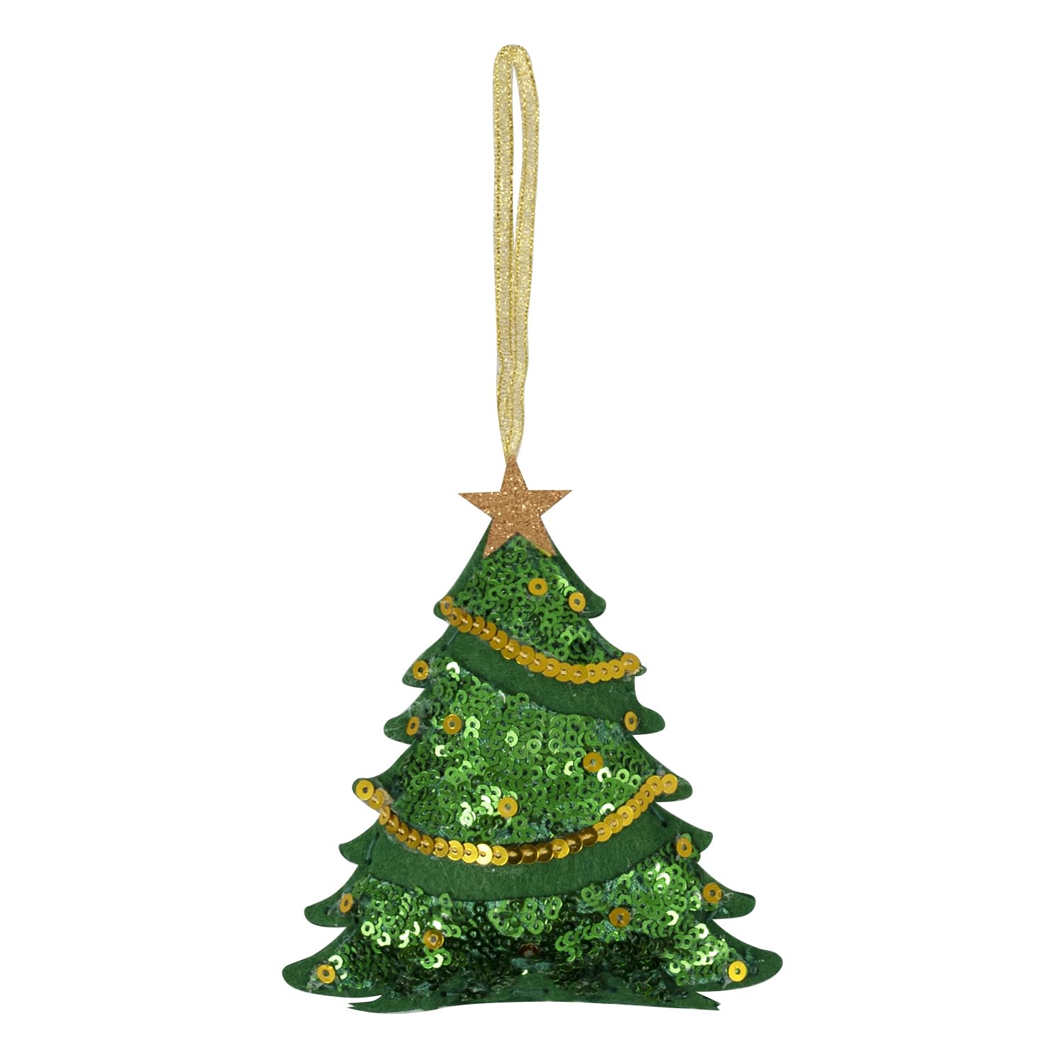 Trimits Christmas Felt Decoration Kit - Sequin Tree | Complete Sewing Kit for Beginners