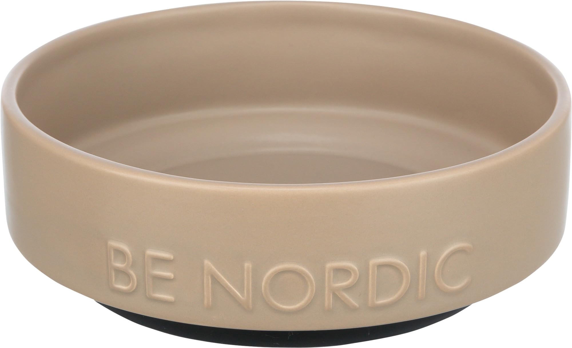 TRIXIE BE NORDIC Ceramic Dog Bowl - 500 ml | Taupe | Nonslip Base 1