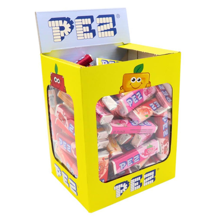 PEZ Mixed Fruit Flavoured Refill Box, Vegan Retro Sweets, 850 g