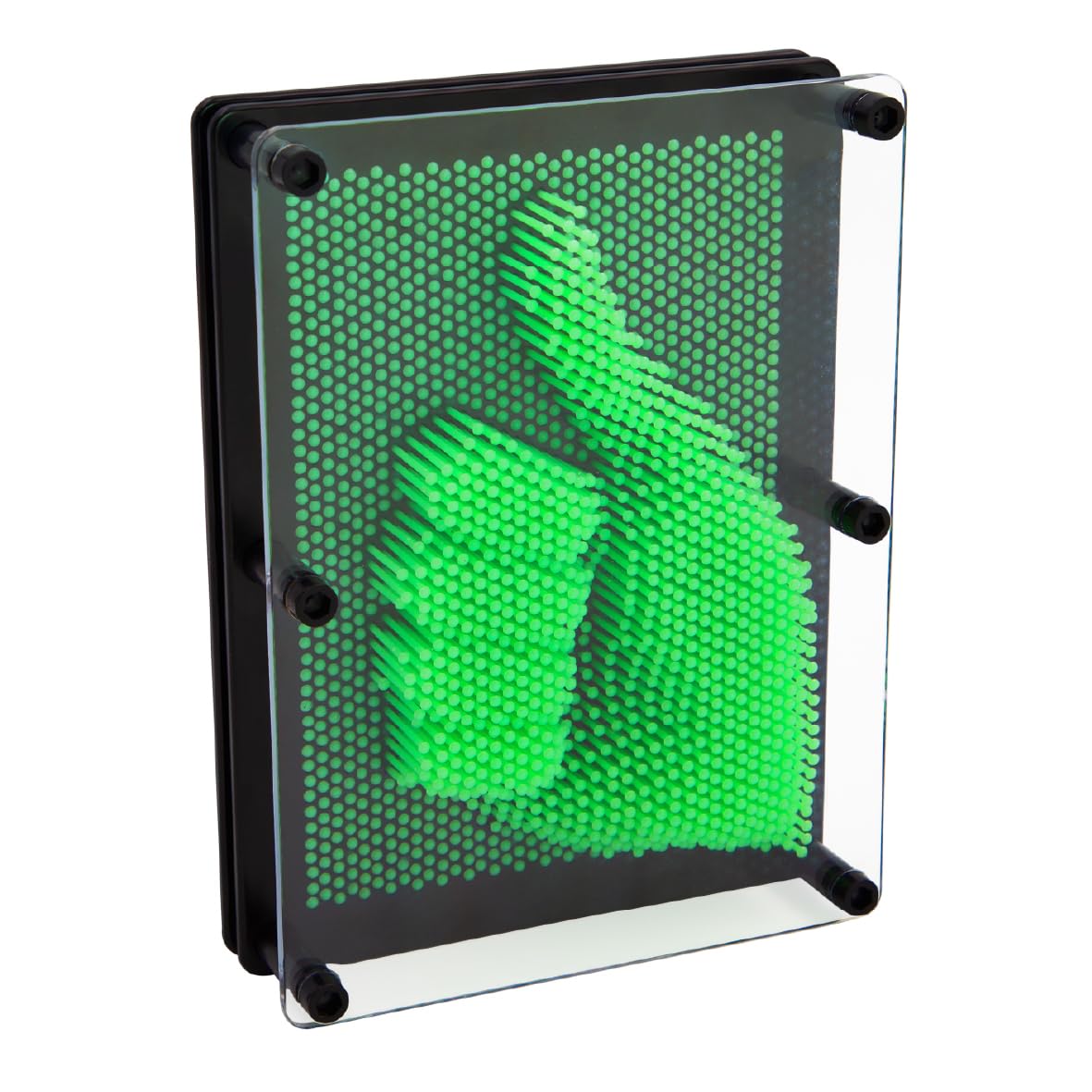 Global Gizmos Glow in the Dark Pin Art Impression Toy | 18cm x 13cm Desktop Sculpture Gadget | Ages 3+ 1